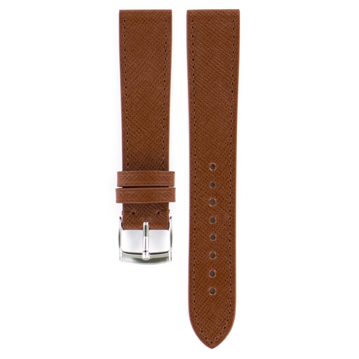 [ST.CUI.VGRGLD.001.20] Strap - Bracelet Veau grainé Cognac